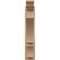 Ekena Millwork 6-in W x 20-in D x 32-in H Balboa Trad Rough Cedar Woodgrain TimberThane Outlooker, Primed Tan OUTUR060X20X32BOA04RCPR - alternate 3